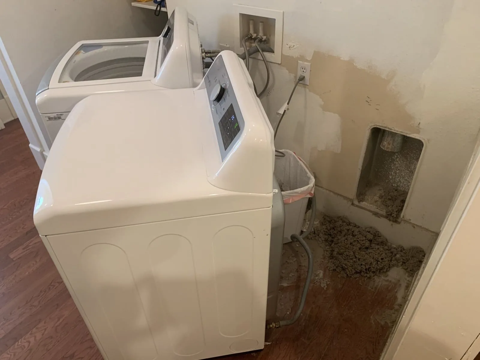 Clogged dryer vent full of lint found during a Tampa Bay dryer repair