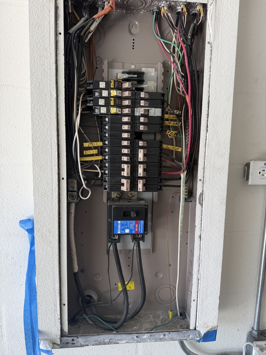 New electrical panel installation in progress — Tampa Bay