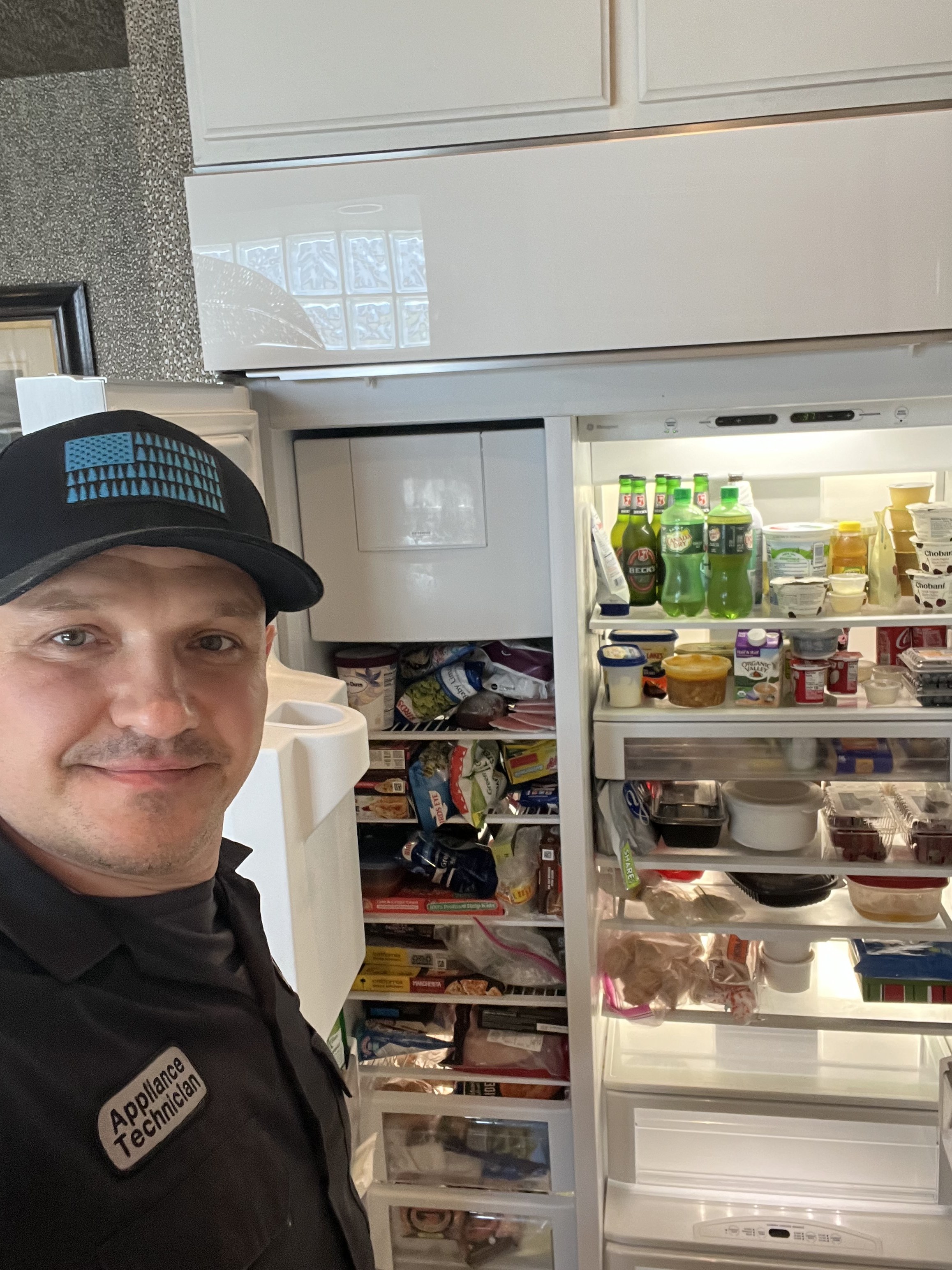 Fixer Service technician at a Sub-Zero refrigerator diagnostic — Tampa Bay appliance repair